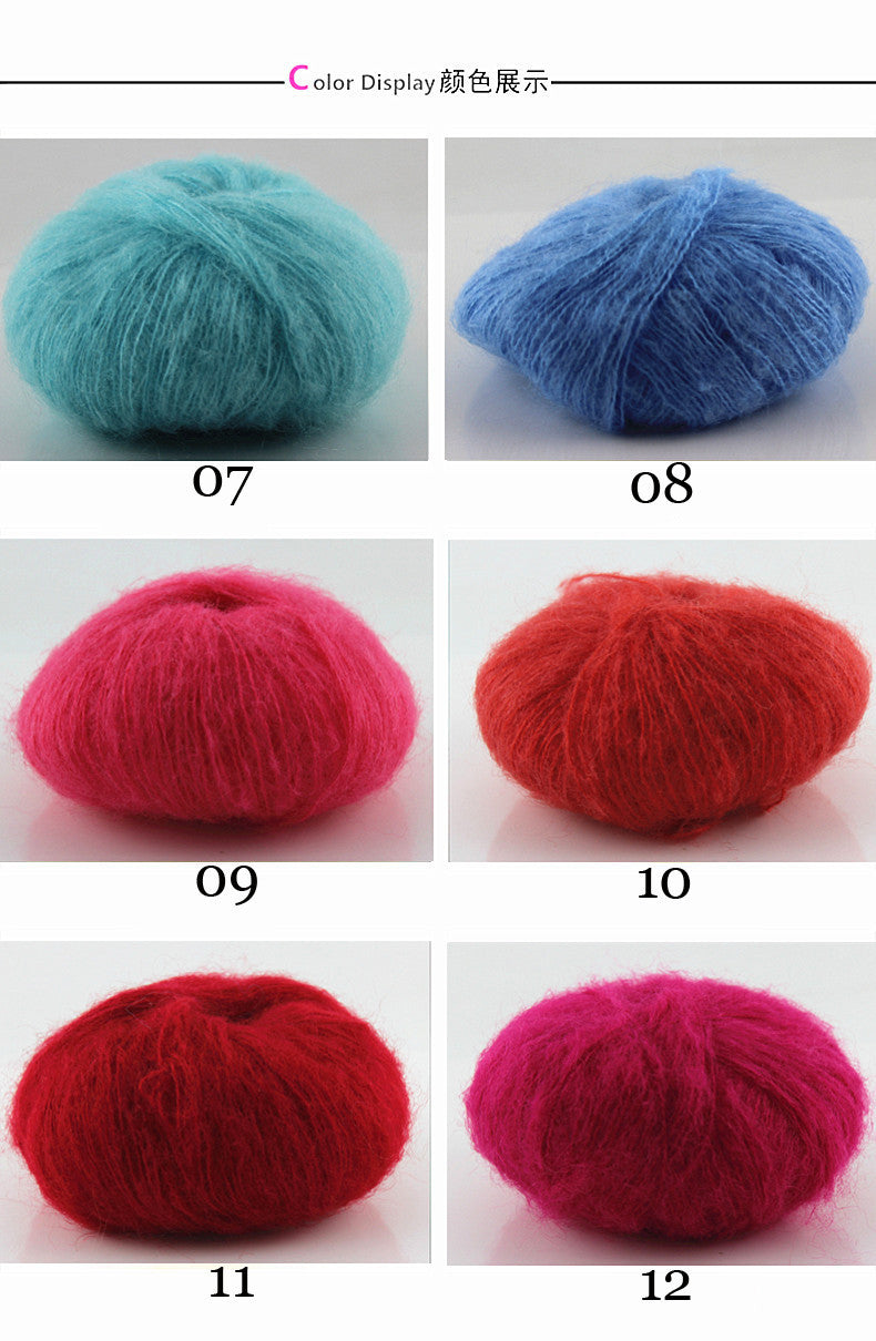 Worsted Soft Mohair Yarn