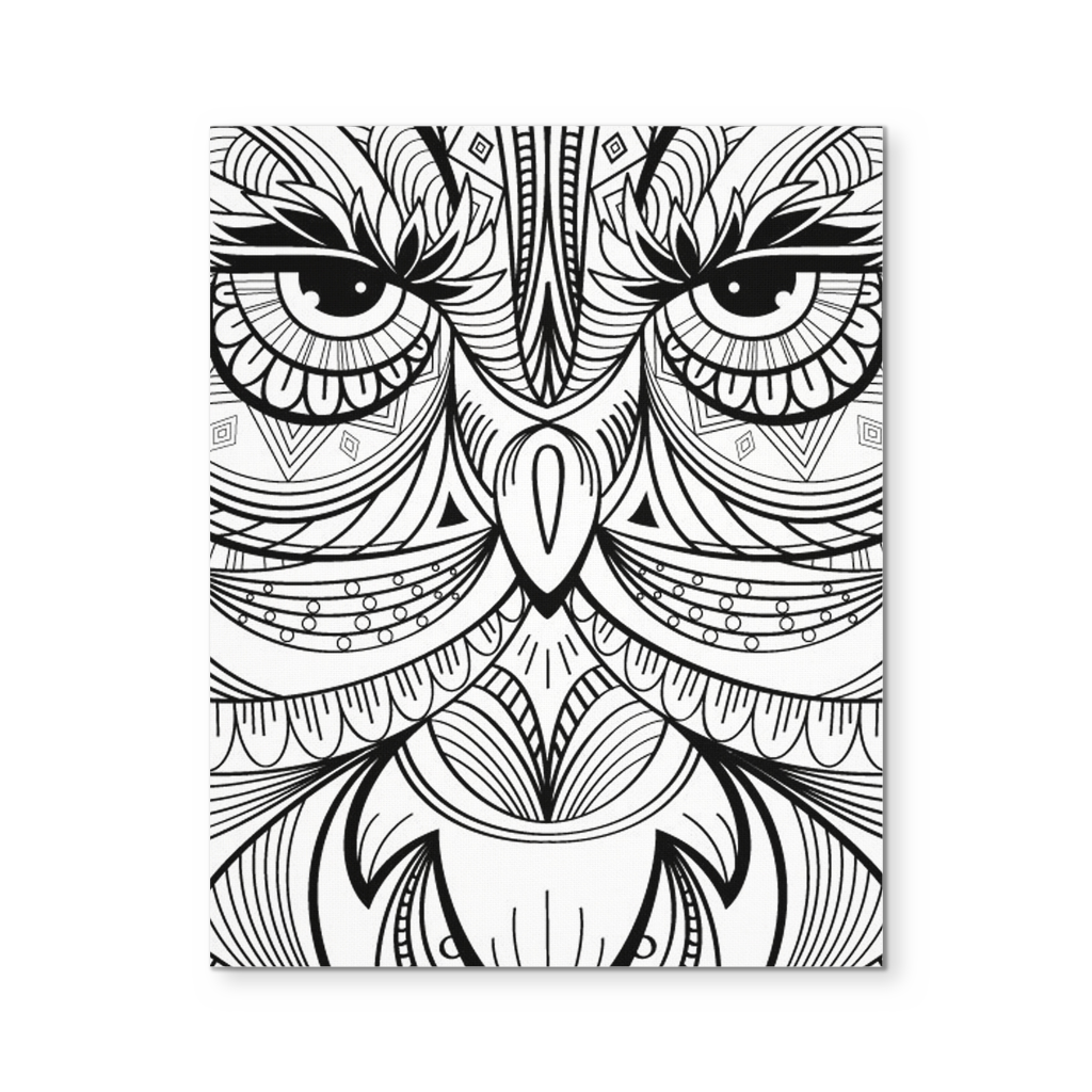Owl Black and White Wall Art 8"x10"