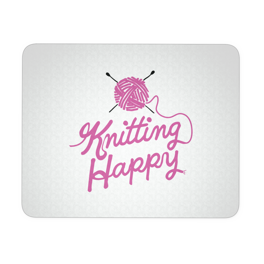 Knitting Happy Mouse Pad