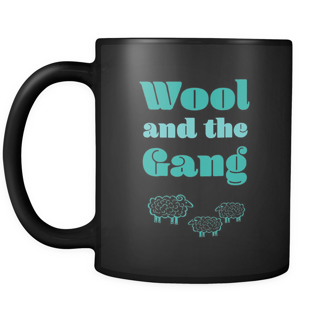Wool and The Gang Black Mug
