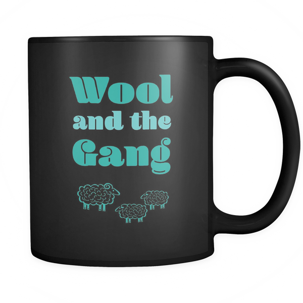 Wool and The Gang Black Mug