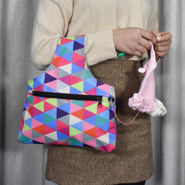 Portable Knitting Needle Storage Bag Oxford Cloth Waterproof Bag, DIY Craft Organizer For Thread Storage