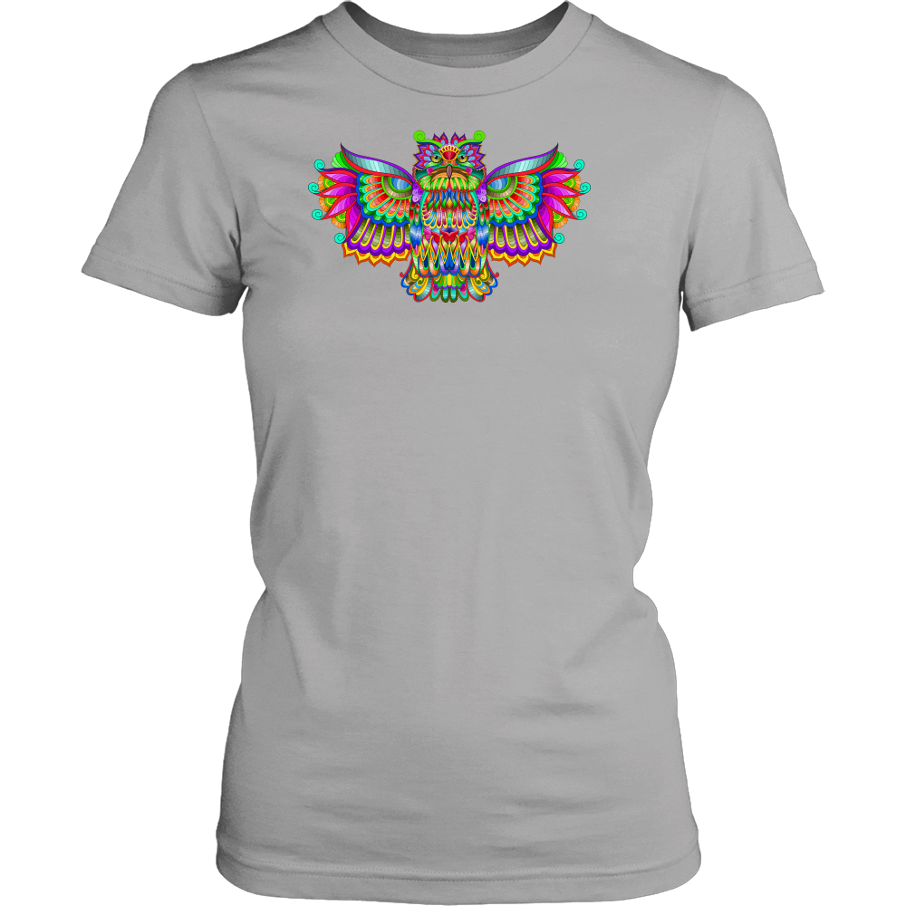 Women's Colorful Owl Tee