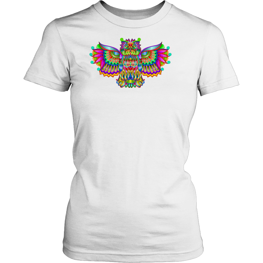 Women's Colorful Owl Tee