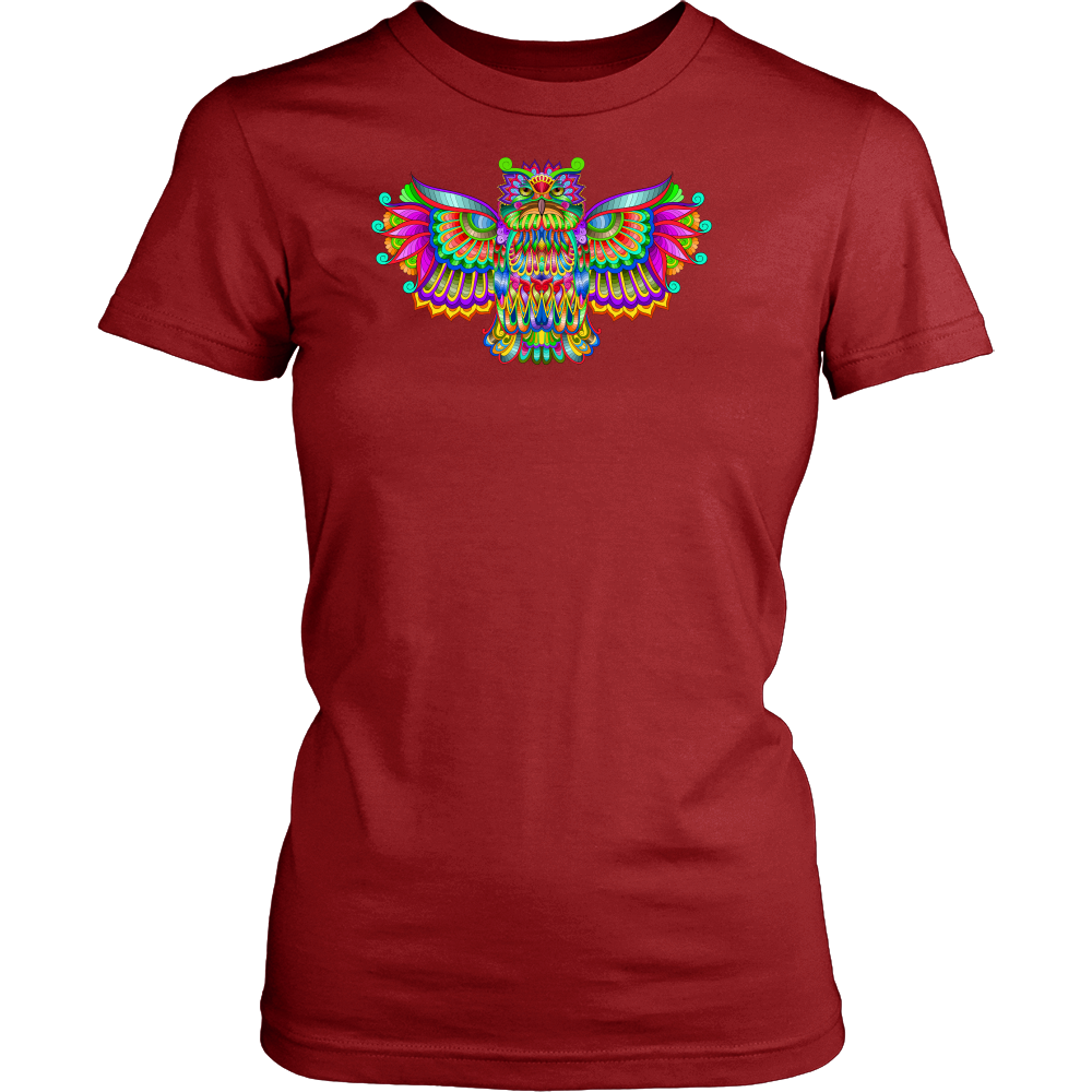 Women's Colorful Owl Tee